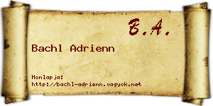 Bachl Adrienn névjegykártya
